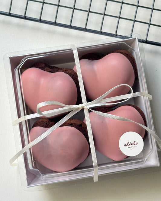 Chocolate Heart Madeleine (set of 4)