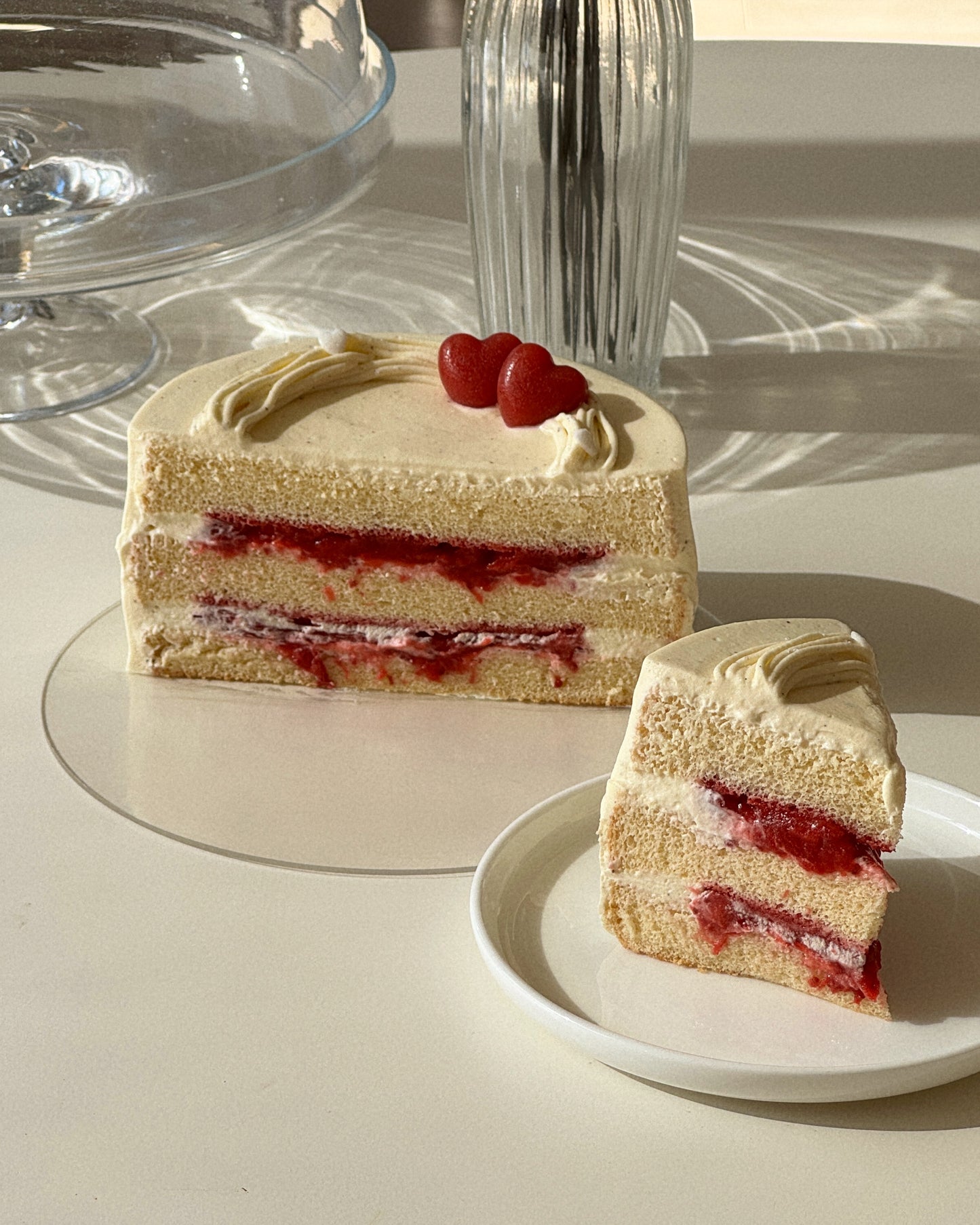 Vanilla Strawberry Cake