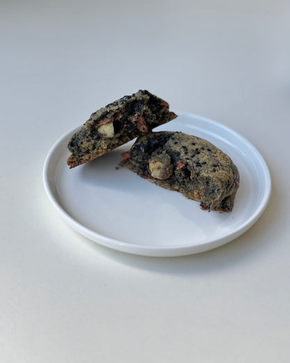 Black Sesame Milk Chocolate Macadamia Cookie