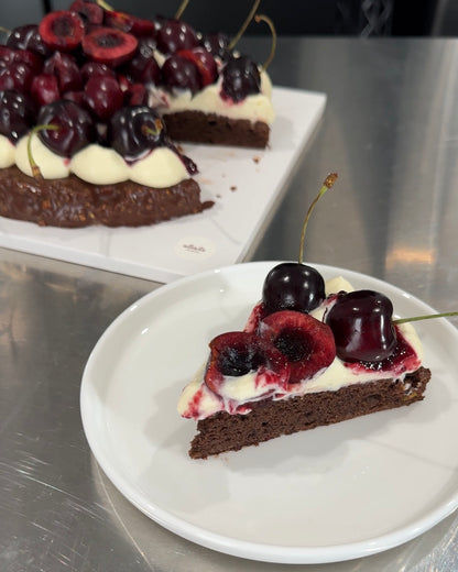 Fresh Cherry Chocolate Cake