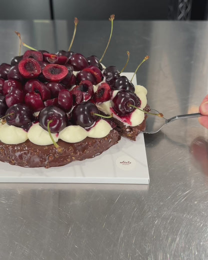 Fresh Cherry Chocolate Cake